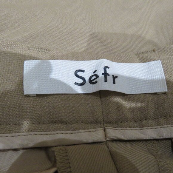 SEFR Mike Suit Trouser Pants in Beige Breeze Mod Neutral Minimal - Men's Size M - Picture 11 of 13
